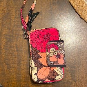Vera Bradley Mocha Rouge Smartphone Wristlet